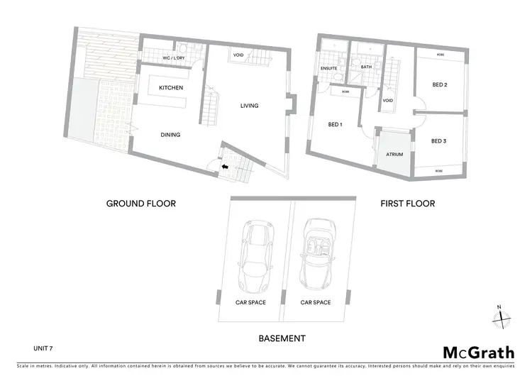 Floorplan of Homely townhouse listing, 7/33 Connels Road, Cronulla NSW 2230