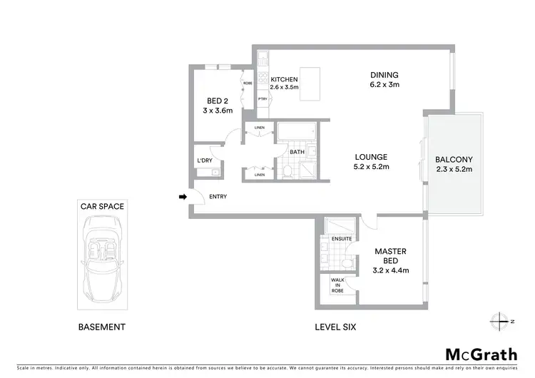 Floorplan of Homely apartment listing, 601/120 Brougham Street, Geelong VIC 3220