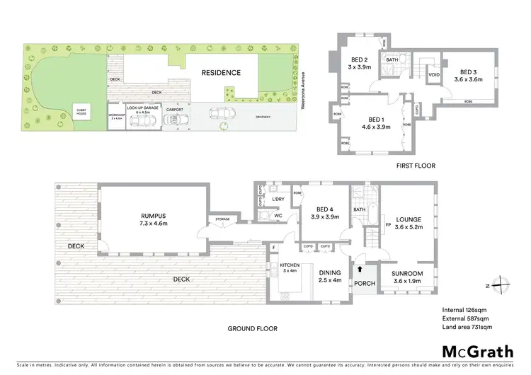 Floorplan of Homely house listing, 8 Weeroona Avenue, Hamlyn Heights VIC 3215