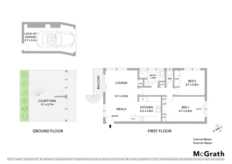 Floorplan of Homely apartment listing, 1/4 Fitzroy Street, Geelong VIC 3220
