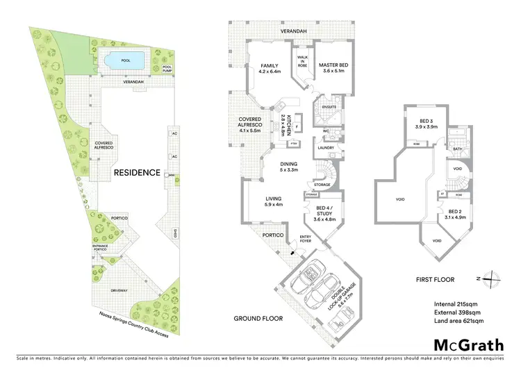 Floorplan of Homely villa listing, 309/61 Noosa Springs Drive, Noosa Heads QLD 4567