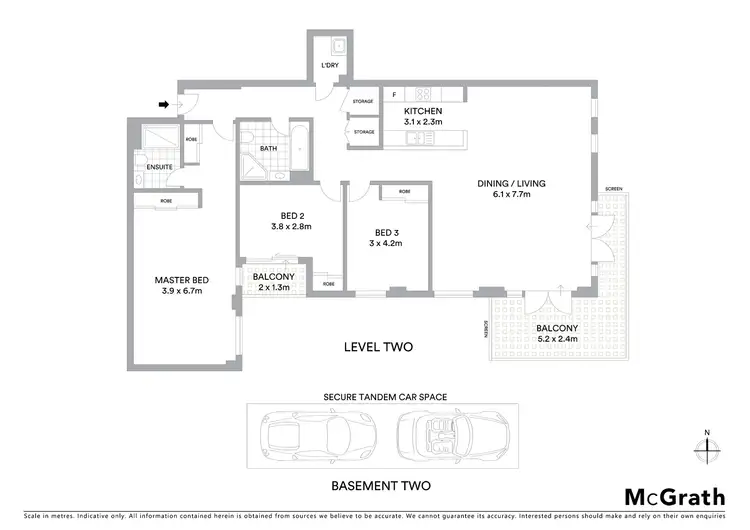 Floorplan of Homely apartment listing, 7/7 Bay Drive, Meadowbank NSW 2114