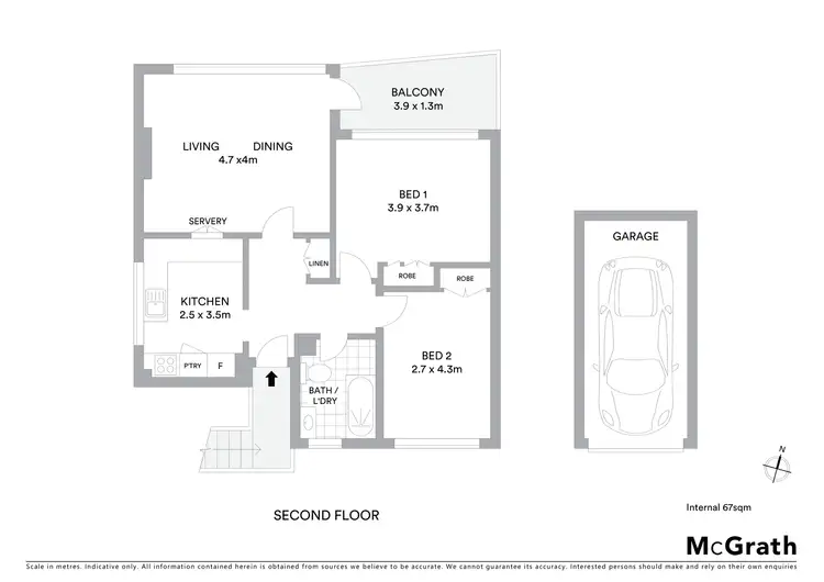 Floorplan of Homely apartment listing, 15/5 Herbert Street, St Kilda VIC 3182
