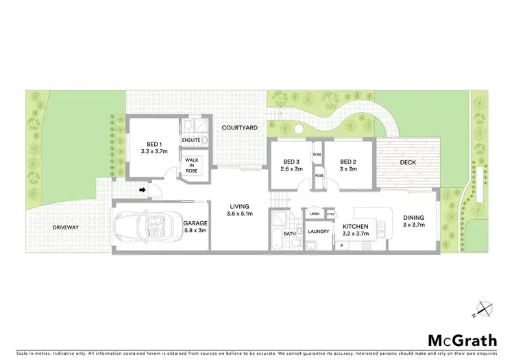 Floorplan of Homely semi-detached listing, 15A Linley Way, Ryde NSW 2112
