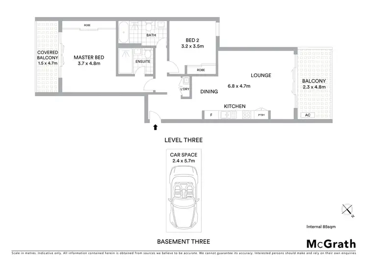 Floorplan of Homely apartment listing, 3054/2D Porter Street, Ryde NSW 2112