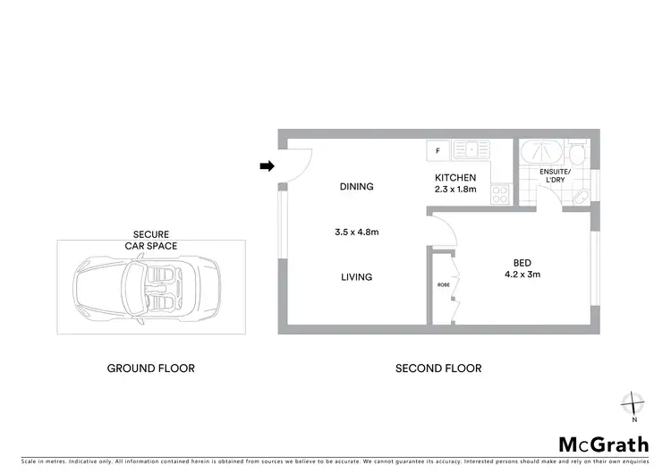 Floorplan of Homely apartment listing, 13/1 Fiona Court, St Kilda VIC 3182