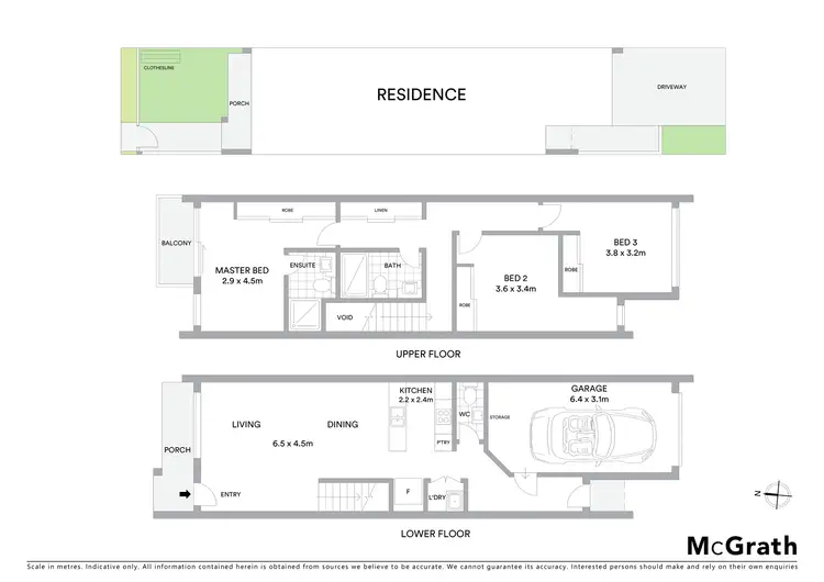 Floorplan of Homely townhouse listing, 34/8 Ken Tribe Street, Coombs ACT 2611