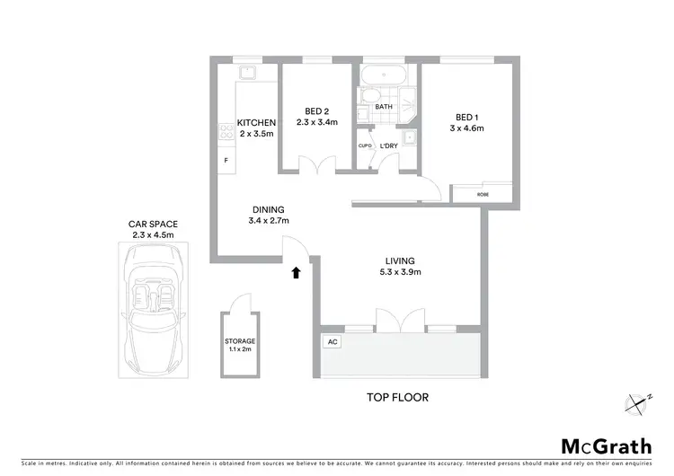Floorplan of Homely apartment listing, 9/73 Burns Bay Road, Lane Cove NSW 2066