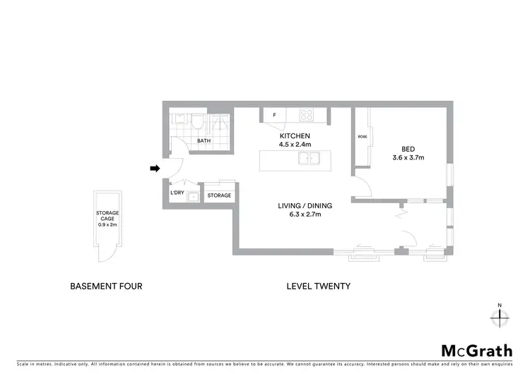 Floorplan of Homely apartment listing, 2003/10 Atchison Street, St Leonards NSW 2065