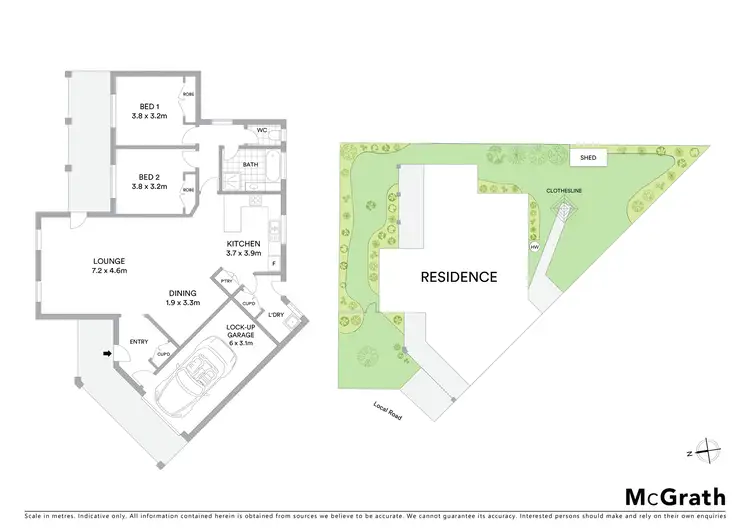 Floorplan of Homely unit listing, 9/18 George Street, Mudgee NSW 2850