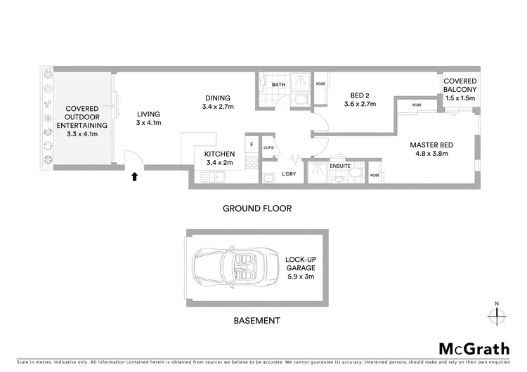 Floorplan of Homely apartment listing, 3/21 Shackel Avenue, Brookvale NSW 2100