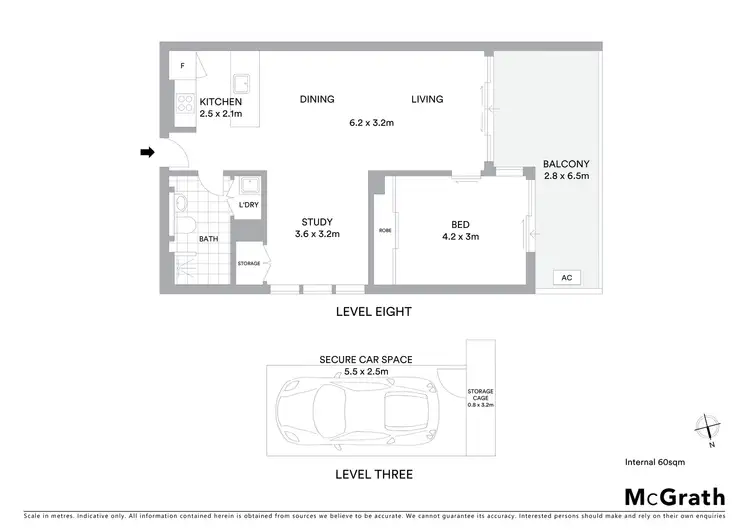 Floorplan of Homely apartment listing, 805A/6 Devlin Street, Ryde NSW 2112