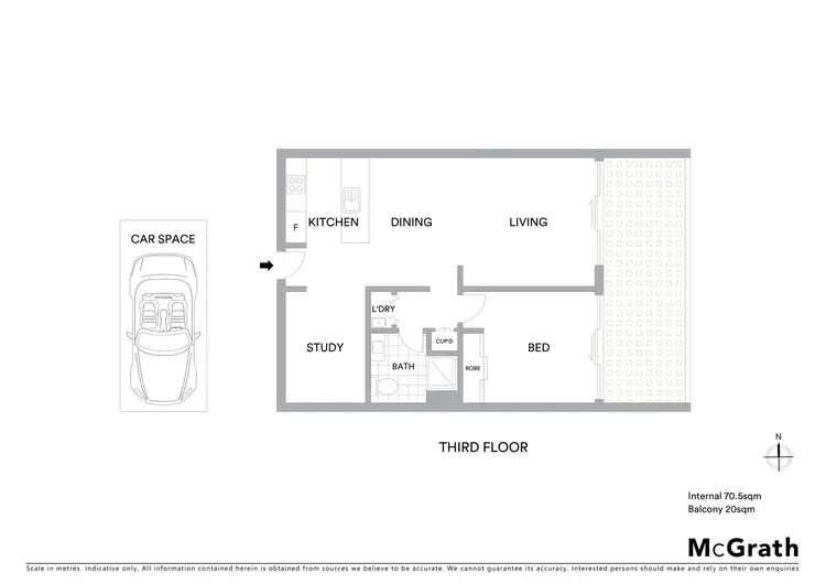 Floorplan of Homely apartment listing, 26/30 Lonsdale Street, Braddon ACT 2612