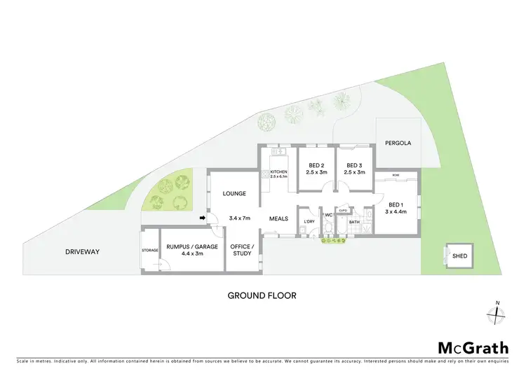 Floorplan of Homely semi-detached listing, 1/11 Eric Close, Narara NSW 2250