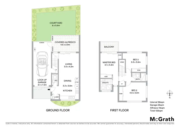 Floorplan of Homely townhouse listing, 63/42 Boardwalk Boulevard, Mount Coolum QLD 4573