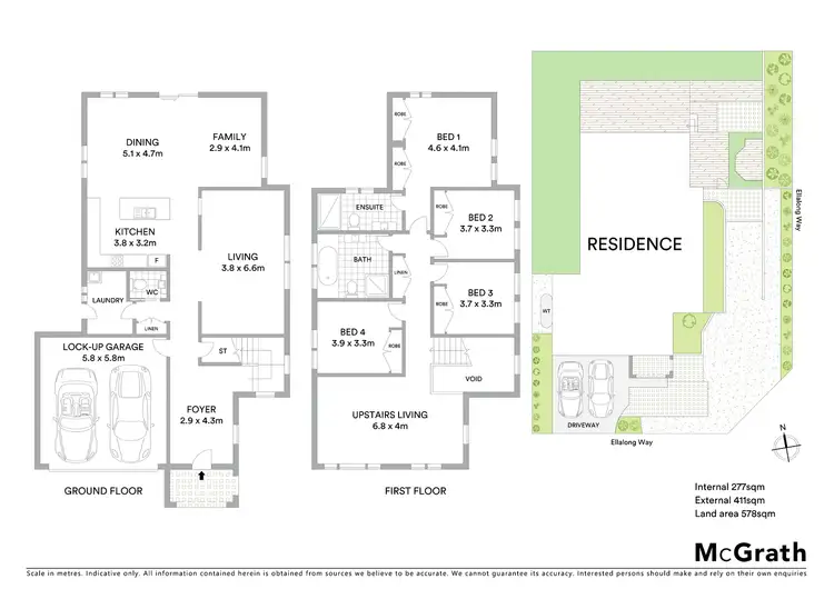 Floorplan of Homely house listing, 5 Ellalong Way, Woongarrah NSW 2259