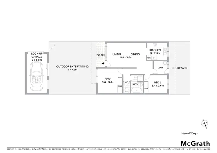 Floorplan of Homely villa listing, 8/255 Main Road, Toukley NSW 2263