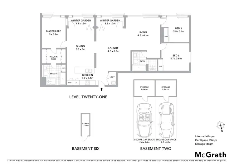 Floorplan of Homely apartment listing, 2107/10 Atchison Street, St Leonards NSW 2065