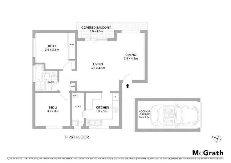 Floorplan of Homely apartment listing, 3/51 McDonald Street, Freshwater NSW 2096
