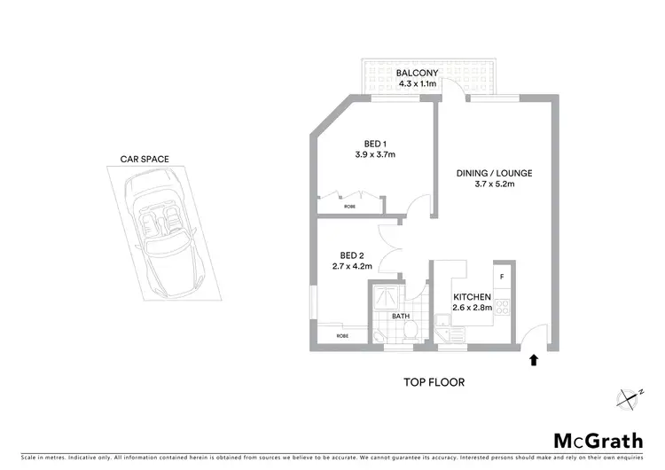 Floorplan of Homely apartment listing, 9/4 Badham Avenue, Mosman NSW 2088