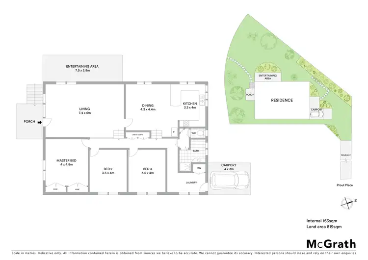 Floorplan of Homely house listing, 16 Prout Place, Weston ACT 2611