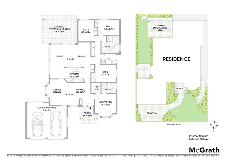 Floorplan of Homely house listing, 11 Saunders Place, Menai NSW 2234