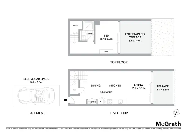 Floorplan of Homely apartment listing, 26/5-13 Larkin Street, Camperdown NSW 2050