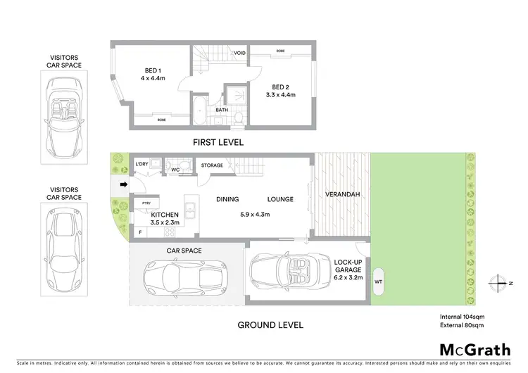 Floorplan of Homely townhouse listing, 4/23 Lilian Street, Glendale NSW 2285