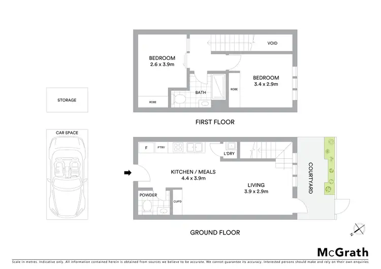 Floorplan of Homely townhouse listing, G04/3 St Kilda Road, St Kilda VIC 3182