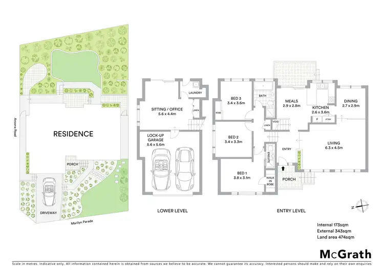 Floorplan of Homely house listing, 11 Marilyn Parade, Green Point NSW 2251