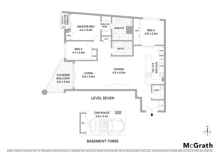 Floorplan of Homely apartment listing, 45/110 Alfred Street, Milsons Point NSW 2061