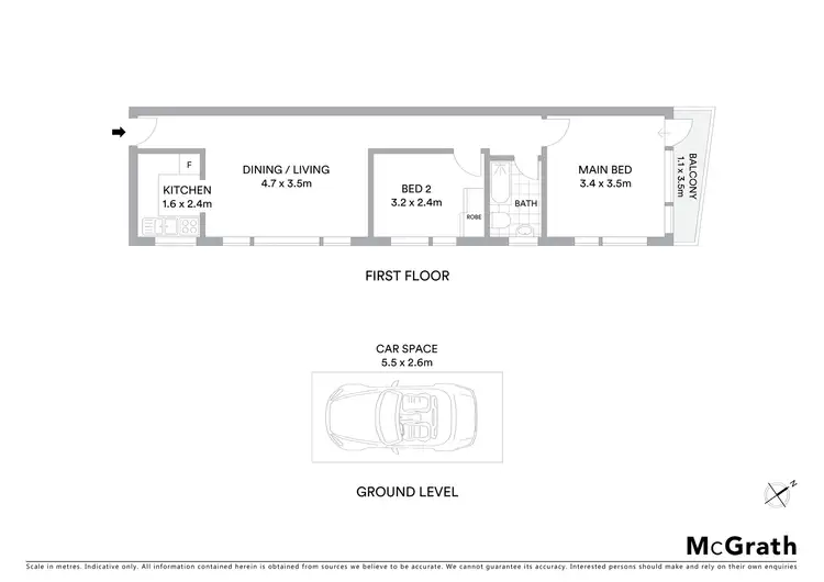 Floorplan of Homely apartment listing, 4/6 Keith Street, Dulwich Hill NSW 2203