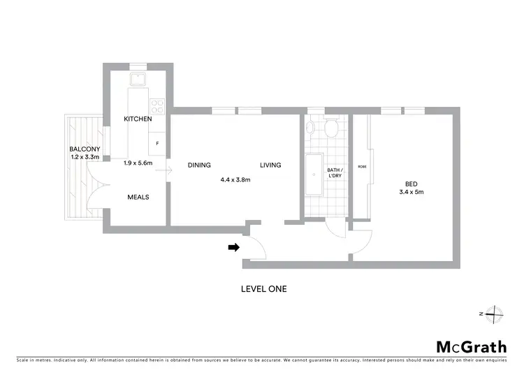 Floorplan of Homely apartment listing, 5/2 Kidman Street, Coogee NSW 2034