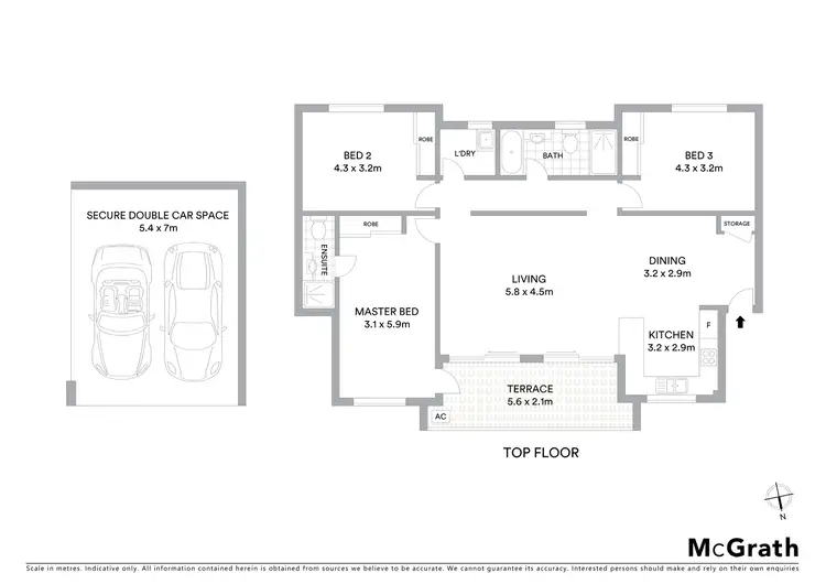 Floorplan of Homely apartment listing, 6/24 Reid Avenue, Westmead NSW 2145