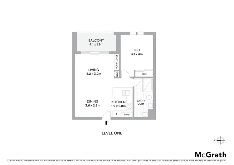 Floorplan of Homely apartment listing, 5/370-376 George Street, Waterloo NSW 2017