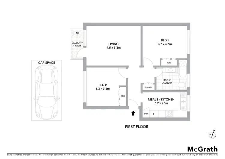 Floorplan of Homely apartment listing, 5/7 Coleridge Street, Elwood VIC 3184