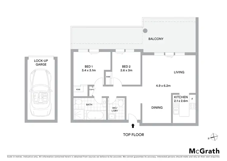 Floorplan of Homely apartment listing, 13/26 Linda Street, Hornsby NSW 2077