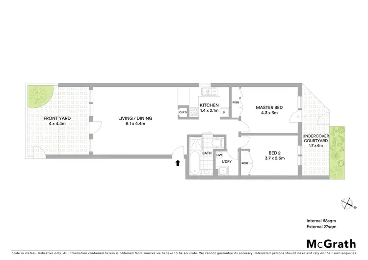 Floorplan of Homely apartment listing, 1/35 Currong Street, Reid ACT 2612