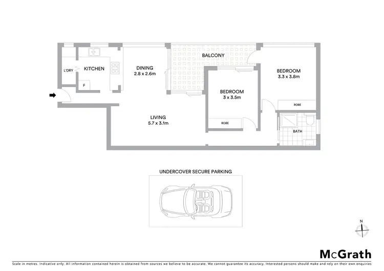 Floorplan of Homely apartment listing, 11/10-12 Fletcher Street, Bondi NSW 2026