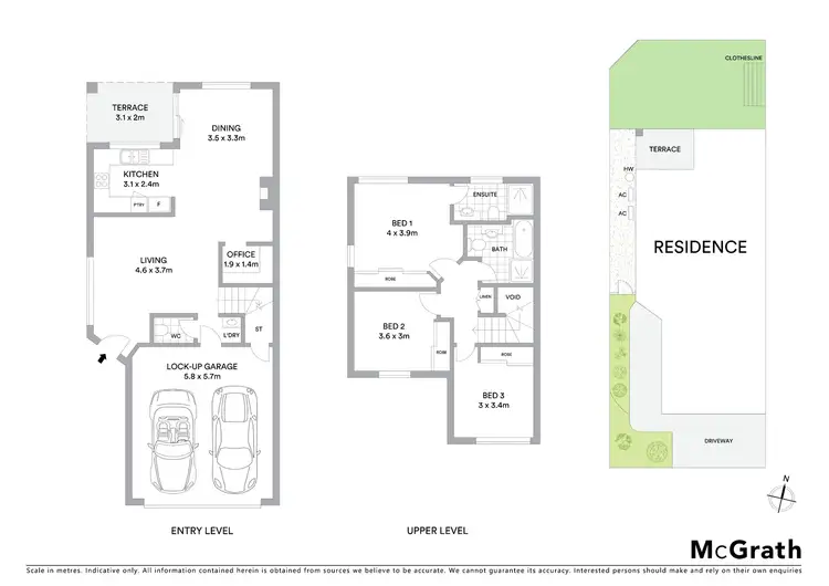 Floorplan of Homely townhouse listing, 7/100 Oakmont Avenue, Oxley QLD 4075
