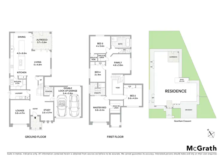 Floorplan of Homely house listing, 4 Grantham Crescent, Denham Court NSW 2565