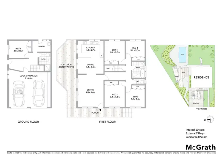 Floorplan of Homely house listing, 49 View Parade, Saratoga NSW 2251