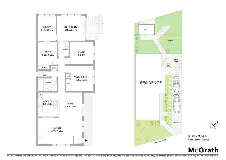 Floorplan of Homely house listing, 13 Cleeve Place, Gordon ACT 2906