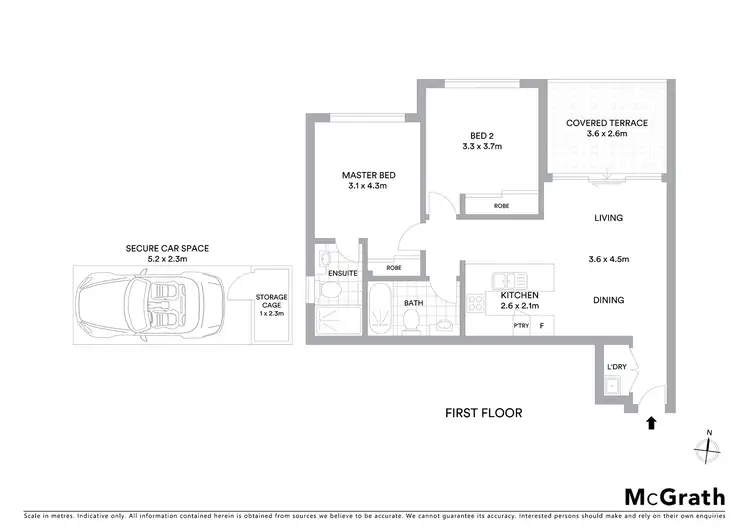 Floorplan of Homely apartment listing, 25/12 Shackel Avenue, Brookvale NSW 2100