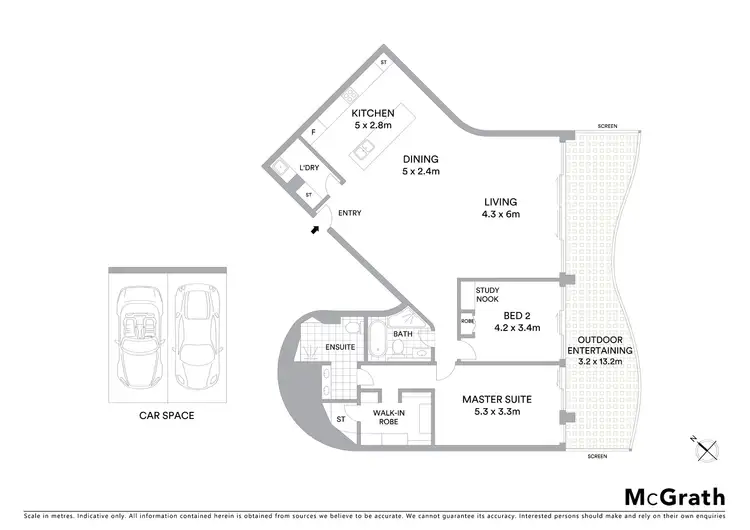Floorplan of Homely apartment listing, 4704/71 Eagle Street, Brisbane City QLD 4000