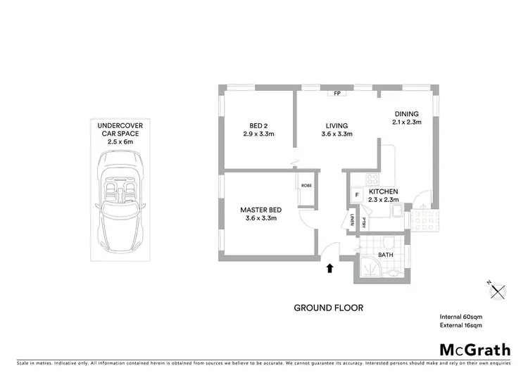 Floorplan of Homely unit listing, 2/6 Tooke Street, Bar Beach NSW 2300