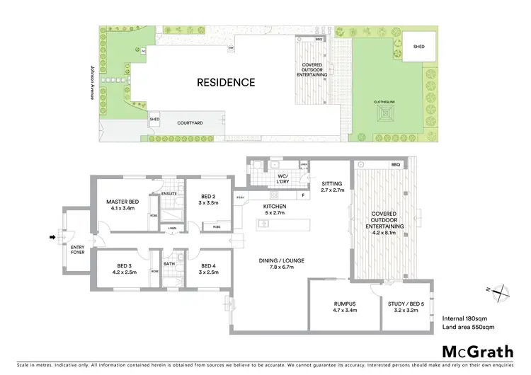 Floorplan of Homely house listing, 5 Johnson Avenue, Melrose Park NSW 2114