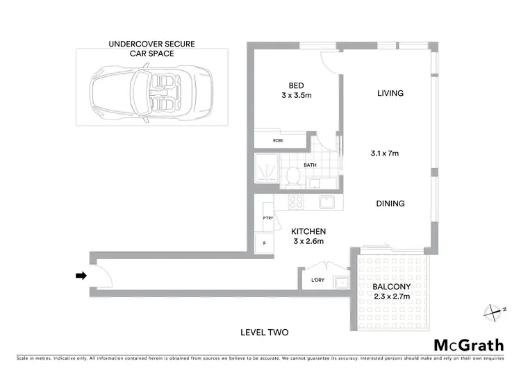 Floorplan of Homely apartment listing, 201/2A Henry Street, Windsor VIC 3181
