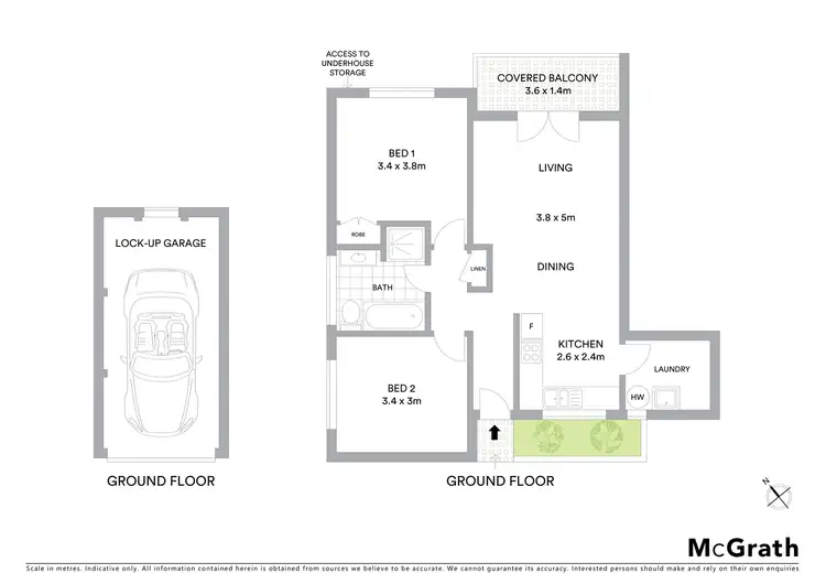 Floorplan of Homely unit listing, 3/4-8 Hume Avenue, Wentworth Falls NSW 2782