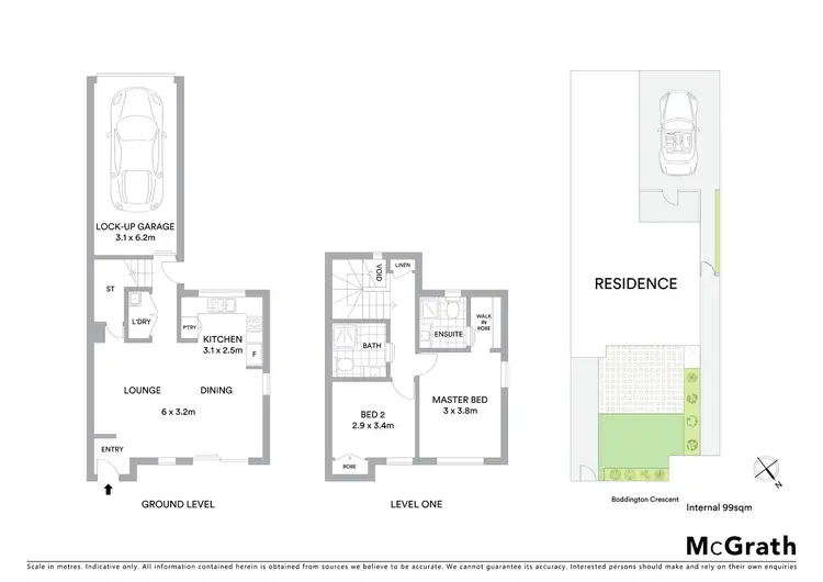Floorplan of Homely townhouse listing, 6/1 Bateman Street, Kambah ACT 2902